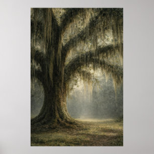 Poster Carvalho Sussurrante Paisagem Sulista Mal-humora