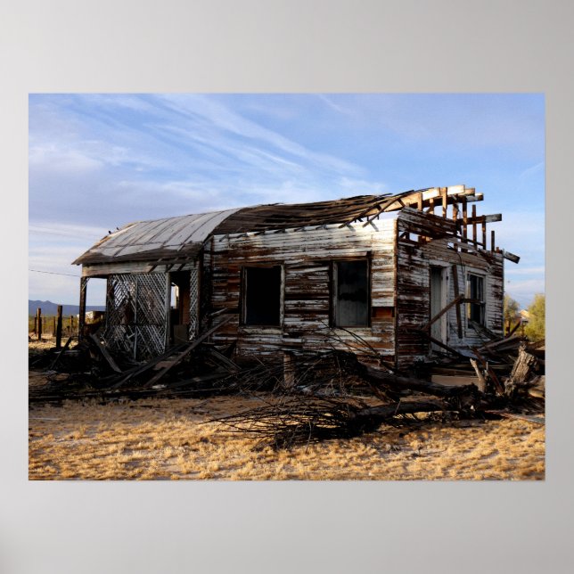 Poster Casa Abandonada Em Kelso, Califórnia (Frente)