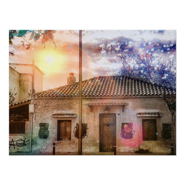 Póster Casa antiga (Frente)