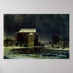 Póster Casa assombrada na neve, 1848