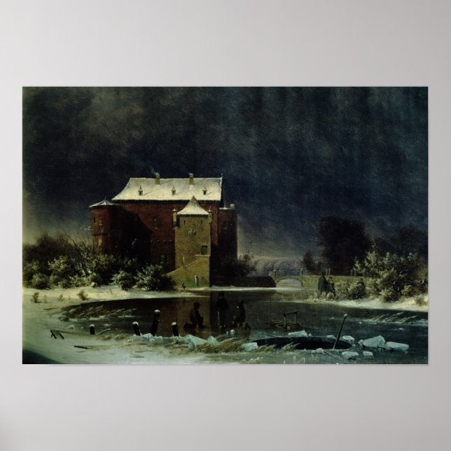 Póster Casa assombrada na neve, 1848 (Frente)