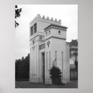 Poster Casa Assyrian, exposição universal, Paris