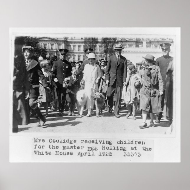 Póster Casa Branca de Ovo de Páscoa de Coolidge (Frente)