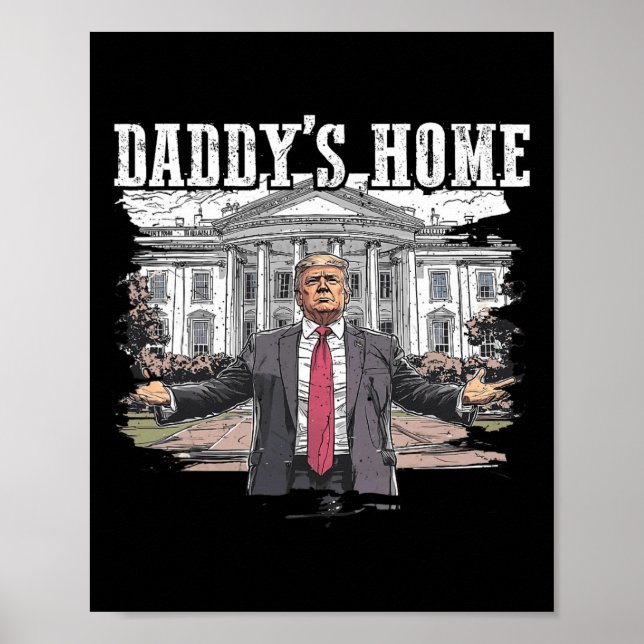 Poster Casa Branca do Funny Trump Pai 2024 (Frente)