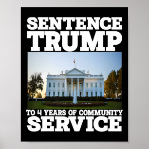 Poster Casa Branca Do Serviço Comunitário Para 4 Anos
