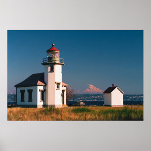 Póster Casa clara da pinta Robinson, ilha de Maury,