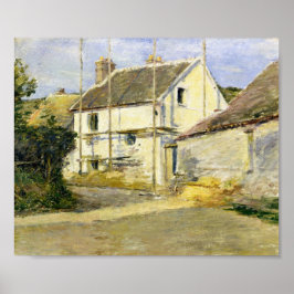 Poster Casa com Folha (Vintage Building Work)