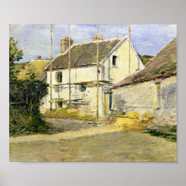 Poster Casa com Folha (Vintage Building Work) (Frente)