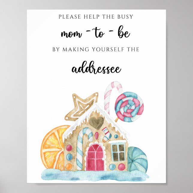 Poster Casa Cookie - Ajude a Mãe Ocupada a Ser (Frente)