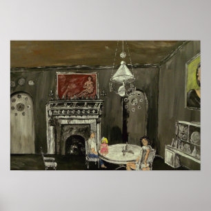 Póster Casa da arte do filme da presença da porcelana