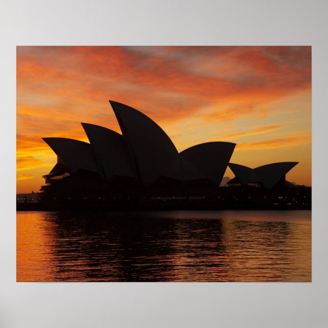 Poster Casa da Ópera de Sydney ao Amanhecer, Sydney, Nova (Frente)
