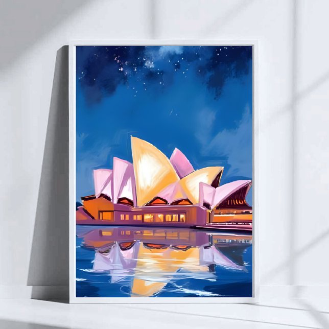 Poster Casa da Ópera de Sydney, Austrália Pintura (Criador carregado)