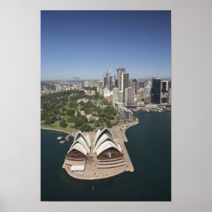 Poster Casa da Ópera de Sydney, Jardins Botânicos Reais,