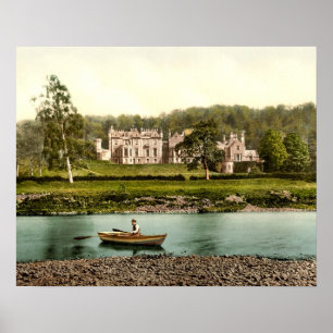 Póster Casa de Abbotsford da mistura de lã do rio em