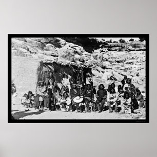 Poster Casa de Adobe 1912 do indiano do Paiute