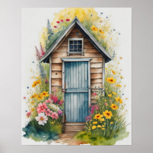 Poster Casa de Banho Aquarela 1
