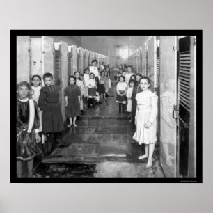 Póster Casa de Banho Pública em Nova Iorque 1910