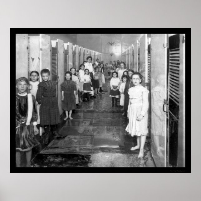 Póster Casa de Banho Pública em Nova Iorque 1910 (Frente)