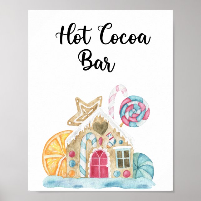 Poster Casa de biscoito de gengibre - Barra de cacau quen (Frente)