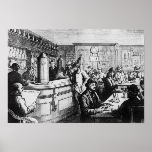 Póster Casa de café, Clerkenwell (Frente)