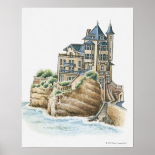Póster Casa de campo Belza, Biarritz, France