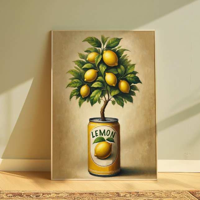 Poster Casa de Campo com Limão Antigo Arte de Parede para (Criador carregado)
