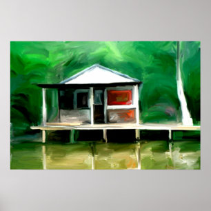 Póster Casa de campo do pântano de Louisiana