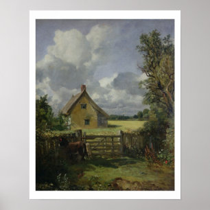 Póster Casa de campo em um campo de milho, 1833