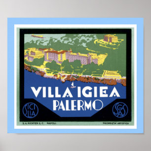 Póster Casa de campo Igiea Palermo