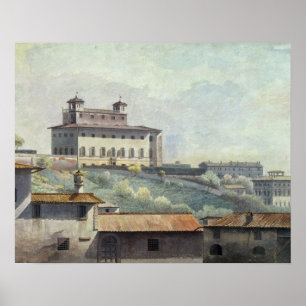Póster Casa de campo Medici, Roma, c.1776 (óleo no papel