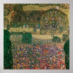 Póster Casa de campo pelo Attersee, c.1914