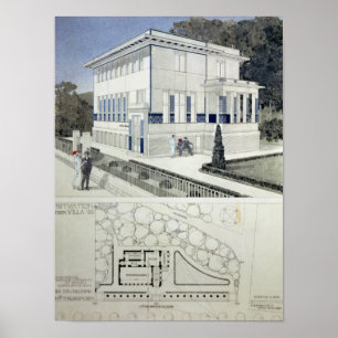 Póster Casa de campo Wagner, Viena