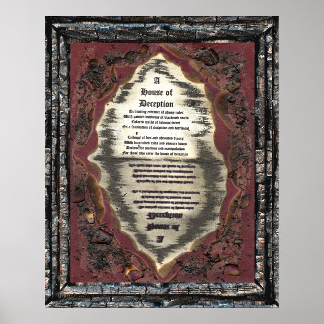 Póster Casa de Decepção (Frente)