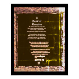 Póster Casa de Decepção