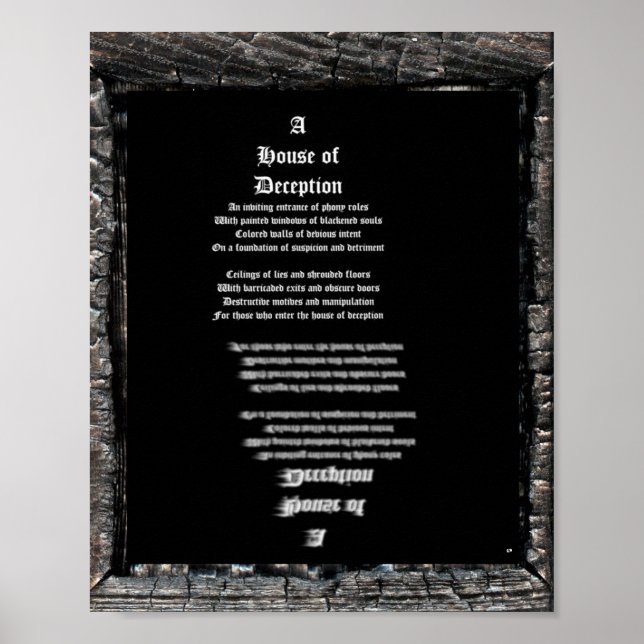 Póster Casa de Decepção (Frente)