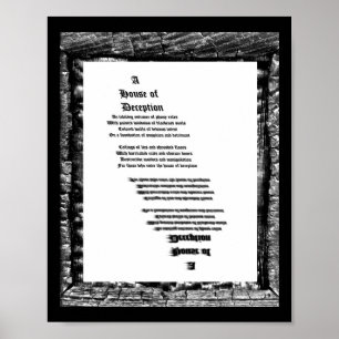 Póster Casa de Decepção