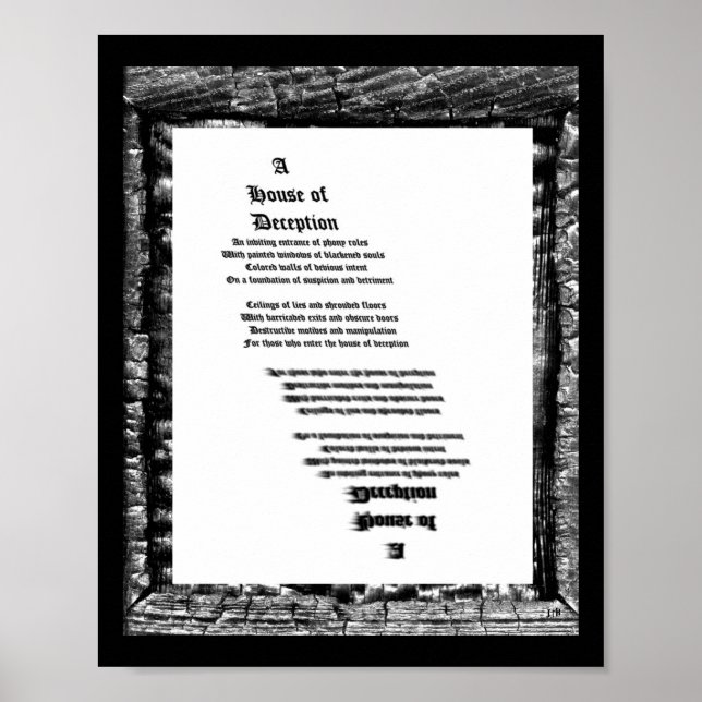 Póster Casa de Decepção (Frente)