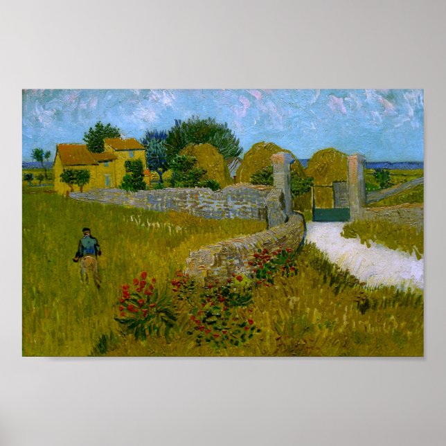 Poster Casa de fazenda da Provença Van Gogh de Belas Arte (Frente)