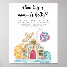 Poster Casa de gengibre - quão grande é o jogo de barriga