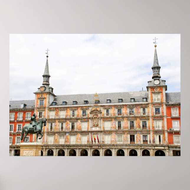 Poster Casa de la Panaderia, Plaza Mayor, Madrid (Frente)