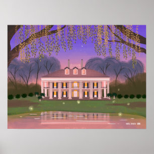 Poster Casa de Mansão do Sul da Louisiana