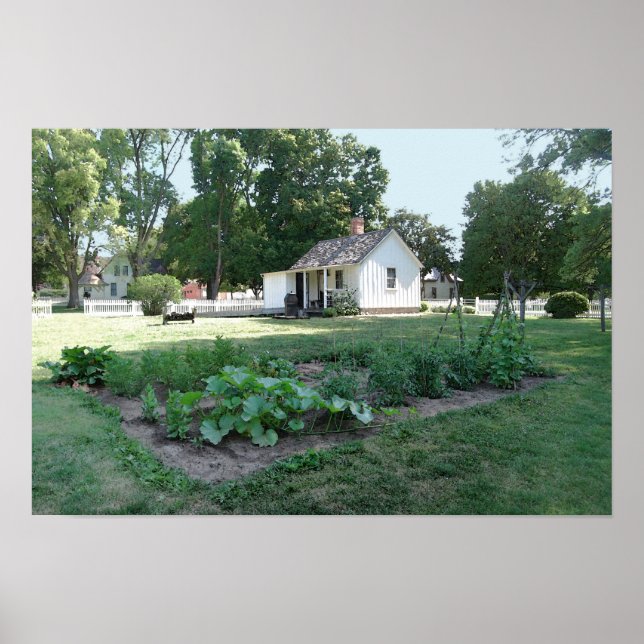 Poster Casa de Nascimento de Herbert Hoover, Iowa (Frente)
