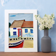 Casa de Praia e Barco na Praia Arenosa
