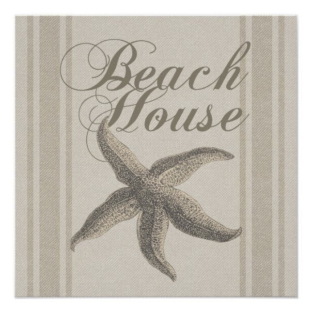 Póster Casa de Praia Estrela do Mar Beira Mar Costeira (Frente)