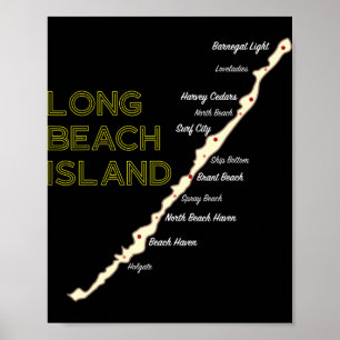 Poster Casa de Praia Lbi Nj Long Beach Island Nova Jersey