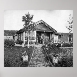 Póster Casa de rancho perto de Fairbanks: 1916