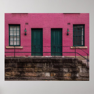 POSTER CASA DE ROSA COM DUAS PORTAS
