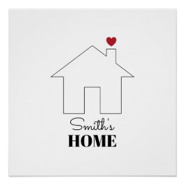 Póster Casa de Smith com Coração
