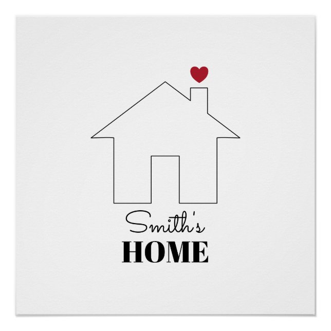Póster Casa de Smith com Coração (Frente)