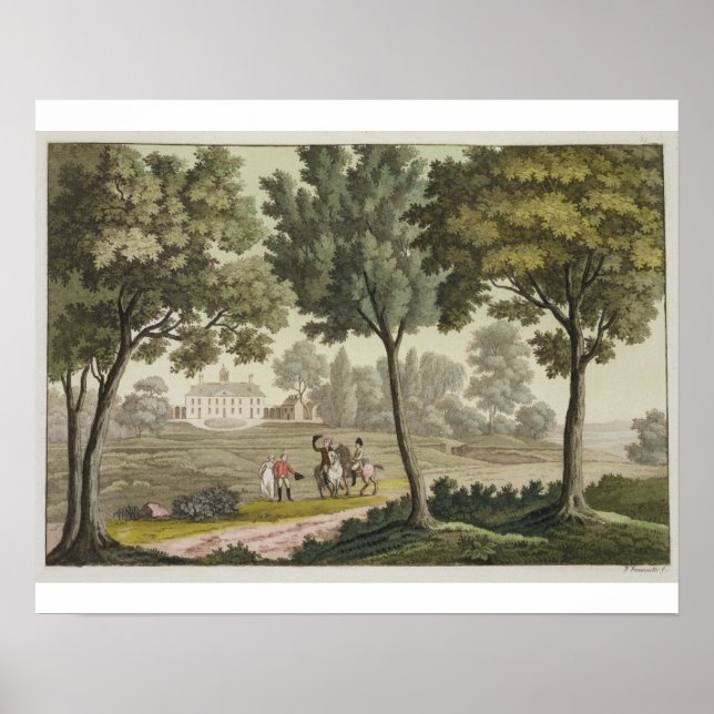 Póster Casa de Washington no Monte Vernon, de Le Costu (Frente)